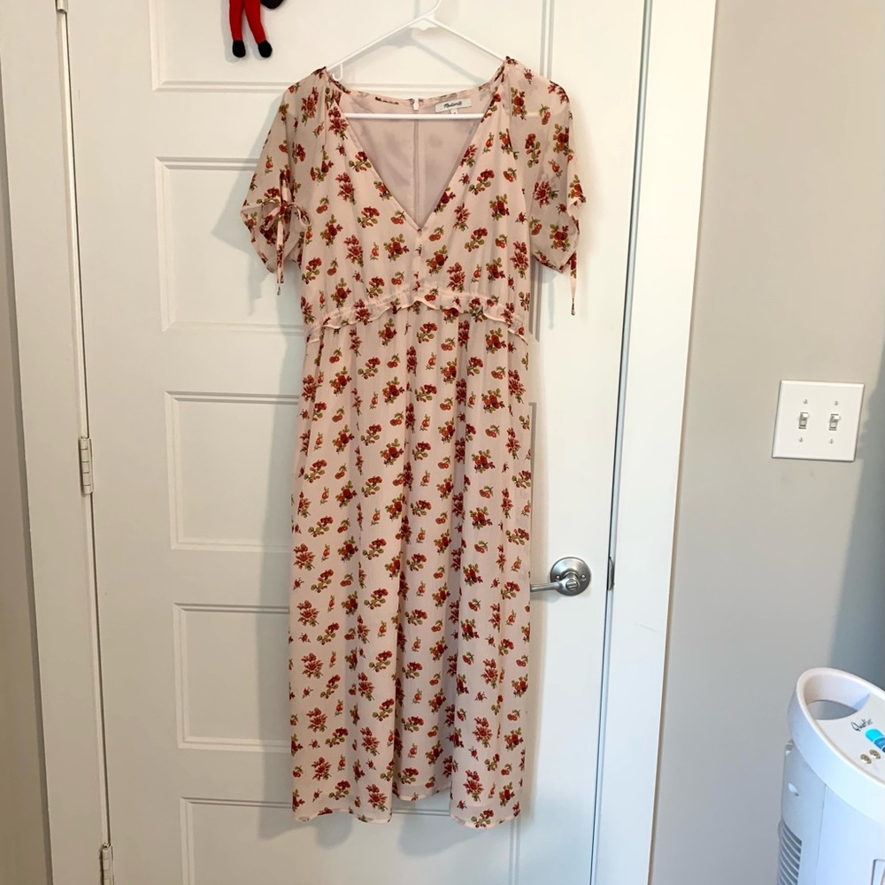 Madewell Countryside Blooms Ivory Midi Dress